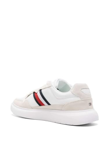 Tommy Hilfiger Men's Cupsole Sneaker Shoes, (White), 40 on Sale